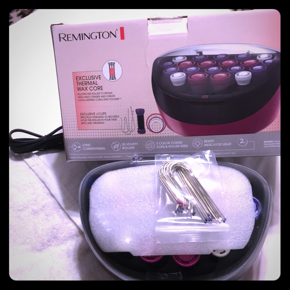 Remington heated rollers